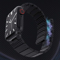 Carbon Fiber Magnetic Link Band for Apple Watch