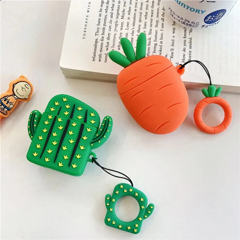 Cactus Carrot Silicone Case For AirPods