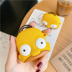 3D Cute Cartoon Doughnut Silicone AirPods Case