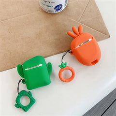 Cactus Carrot Silicone Case For AirPods