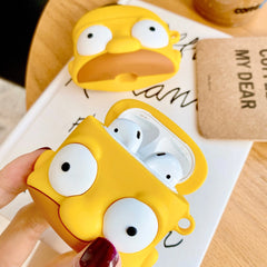 3D Cute Cartoon Doughnut Silicone AirPods Case